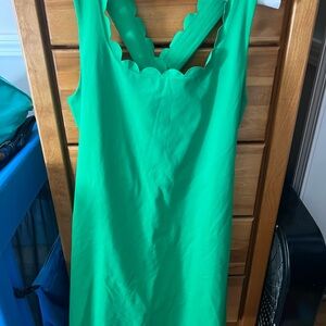 Green Scalloped Dress